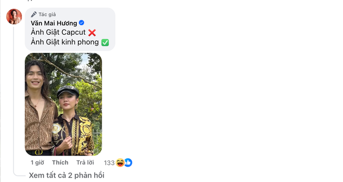Bình luận của Văn mai hương nhận được nhiều lượt tương tác.