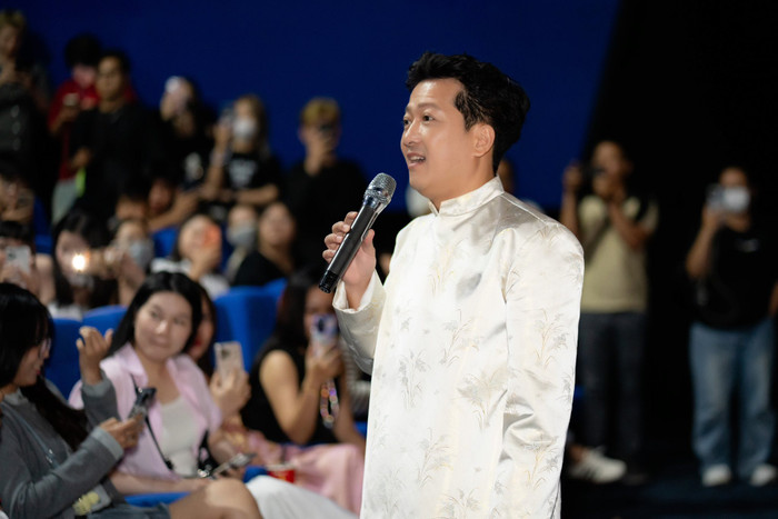 Sự trở lại điện ảnh của Trường Giang giúp độ thảo luận về phim ở những tuần trước Tết tăng đột biến. (Ảnh: FBNV)