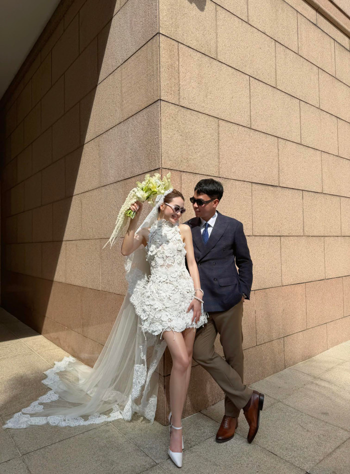 Huyền Trang và Đức Huy đã thực hiện bộ ảnh cưới đong đầy tình cảm trước ngày trọng đại. Ảnh: FBNV