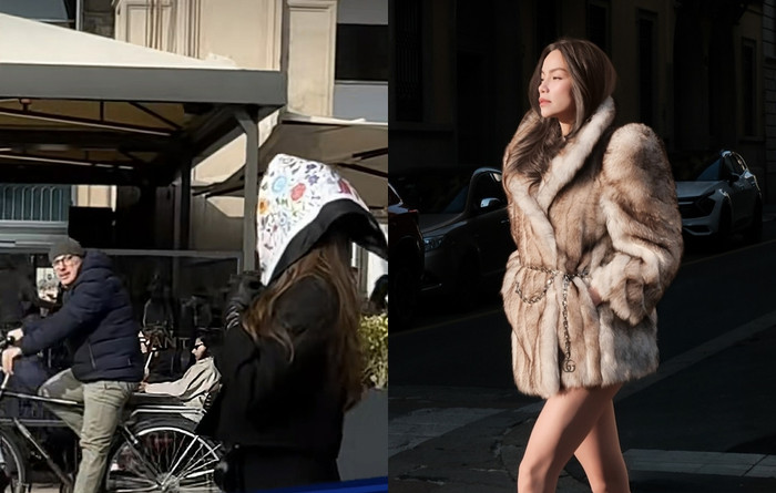 Một người nước ngoài ngoái lại nhìn khi thấy Hồ Ngọc Hà 'thả dáng' giữa đường phố ở Ý.&nbsp;