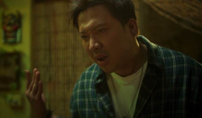 Trấn Thành trong tạo hình nhân vật Kim, vai diễn từng được nhắm cho Võ Điền Gia Huy