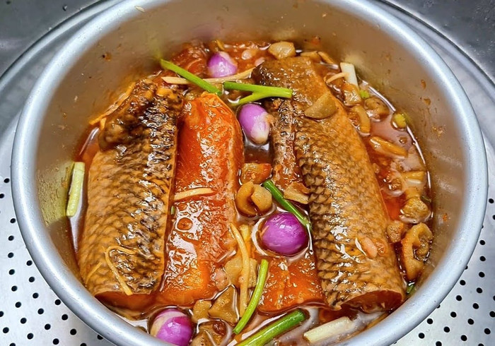 Món mắm cá lóc - món đặc trưng ở quê Mai Tài Phến.