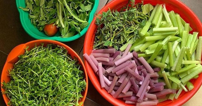 Những món rau ăn sống đậm chất miền Tây.