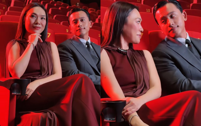 Mỹ Tâm và Mai Tài Phến thoải mái dành cho nhau ánh mắt tình tứ. Ảnh: taimovie2026