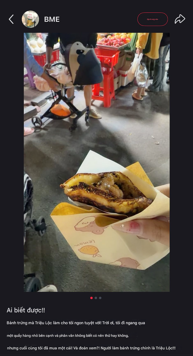 Chia sẻ của fans hâm mộ khi nhận ra Triệu Lộ Tư. - Ảnh: Weibo