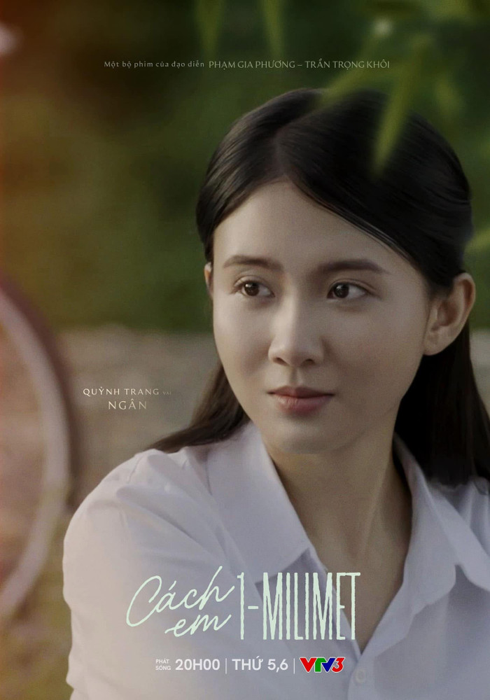 &nbsp;Diễn viên Chang Mây vào vai Ngân trong &nbsp;Cách em 1 Milimet. - Ảnh: FBNV