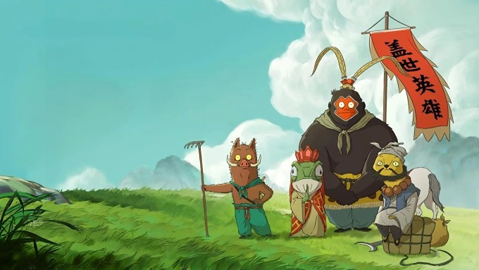 Bốn tiểu yêu quái trong Tiểu Yêu Quái Núi Lãng Lãng.