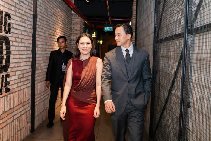 Mỹ Tam và Mai Tài Phến tại buổi showcase phim Tài.&nbsp;