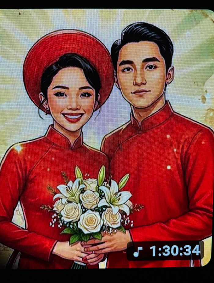 Tóc Tiên thể hiện sự hoang mang khi bắt gặp ảnh AI của bản thân. Ảnh: Threads Nhân vật