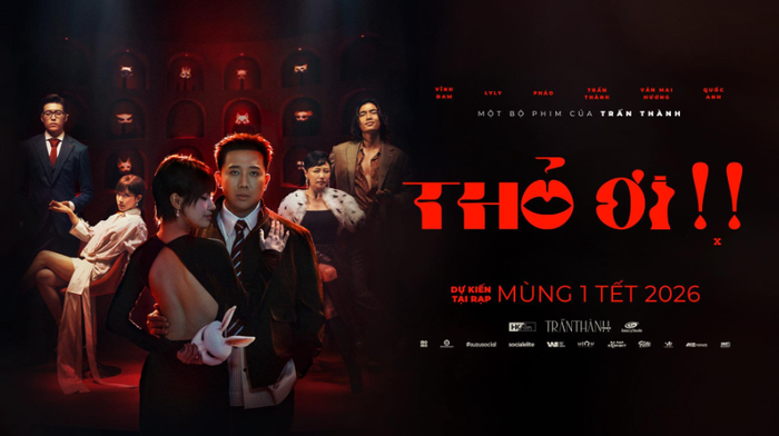 Trấn Thành cùng ê-kíp Thỏ Ơi!! tại buổi ra mắt, dự án Tết mở màn cho năm 2026 bận rộn của nam nghệ sĩ