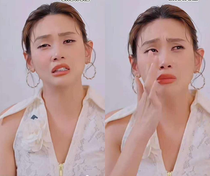 Võ Hoàng Yến bật khóc khi nhắc đến mẹ.
