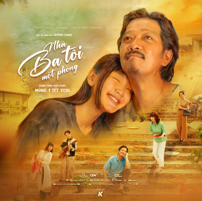 Nhà Ba Tôi Một Phòng sẽ chính thức ra rạp từ mùng 1 Tết 2026
