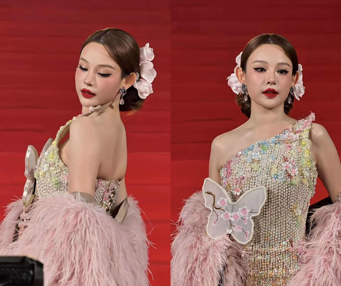 Huyền Baby gây chú ý khi xuất hiện trên thảm đỏ tại sự kiện vào tối 7/2.