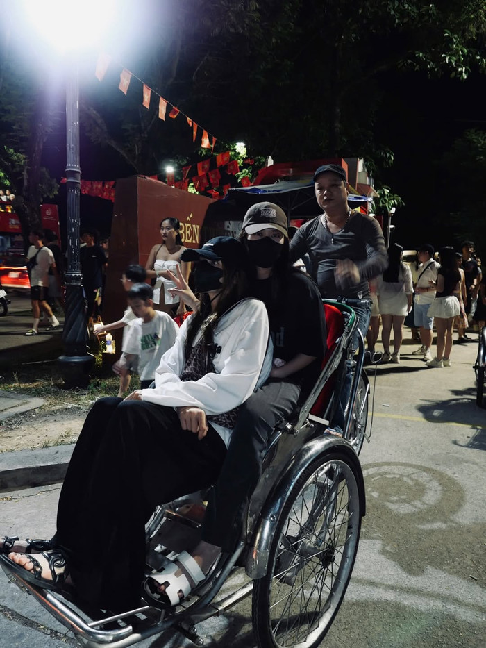 Kỳ Duyên và Thiên Ân từng cùng nhau đi du lịch tại TP Huế. Ảnh: IGNV