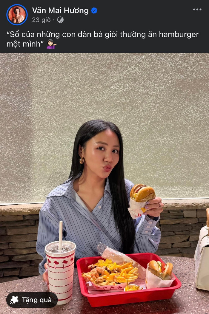 Trên trang cá nhân, Văn Mai Hương hài hước re-up lại câu thoại viral của mình trong Thỏ Ơi!! - Ảnh: Chụp màn hình