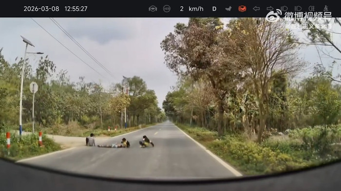 Đang lái xe, tài xế hốt hoảng thắng gấp khi chứng kiến cảnh tượng giữa đường Ảnh 2