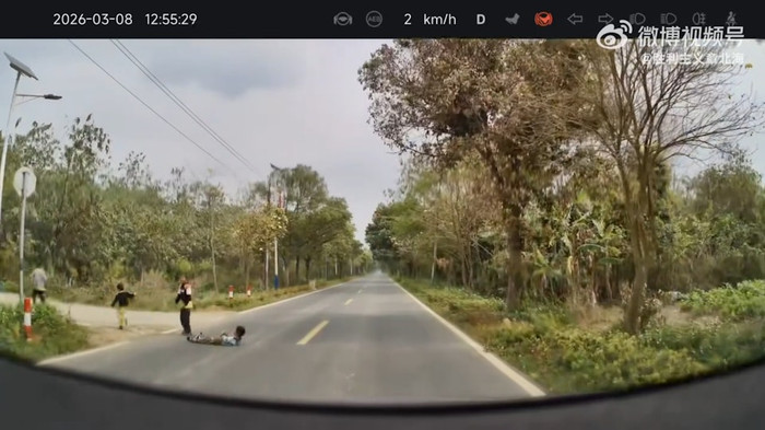 Đang lái xe, tài xế hốt hoảng thắng gấp khi chứng kiến cảnh tượng giữa đường Ảnh 3