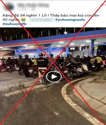 Thông tin bài viết sai sự thật