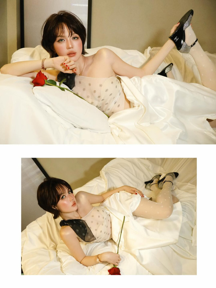 Ngọc Trinh vừa đăng tải bài viết mới hậu công khai ảnh cưới với Quốc Trường (Ảnh: ISNV).