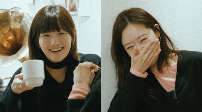 Hai nữ diễn viên tiếp tục trò chuyện thân mật sau buổi ghi hình YouTube