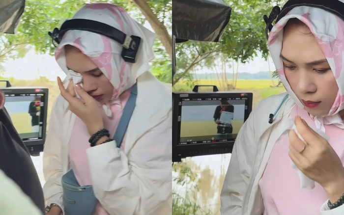 Mỹ Tâm bật khóc trước sự nhập tâm của Mai Tài Phến dành cho vai diễn. Ảnh chụp màn hình