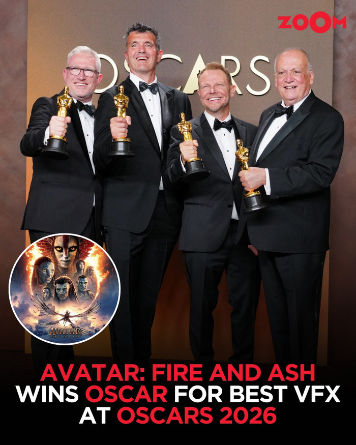 Nhóm giám sát kỹ xảo Joe Letteri, Richard Baneham, Eric Saindon và Daniel Barrett nhận Oscar cho Avatar 3: Lửa Và Tro Tàn