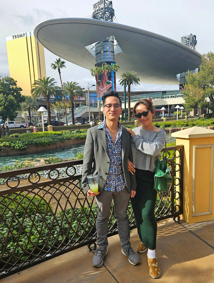 Lộ Lộ và chồng lúc còn gắn bó bên nhau.