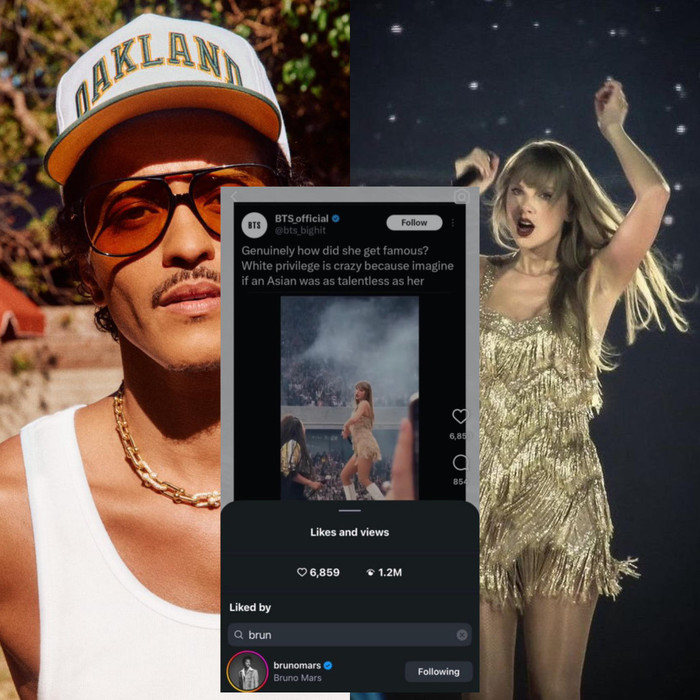 Bruno Mars lên tiếng sau nghi vấn 'thả tim' bài đăng chế giễu Taylor Swift Ảnh 2