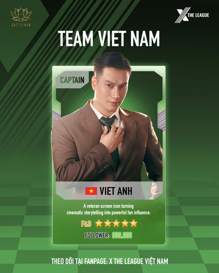 Nghệ sĩ Việt Anh giữ vai trò đội trưởng của team Việt Nam tại X THE LEAGUE.