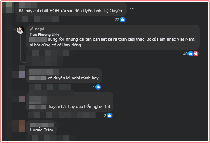 Phương Linh lên tiếng khi bị so sánh với Hồ Quỳnh Hương, Lệ Quyên Ảnh 2