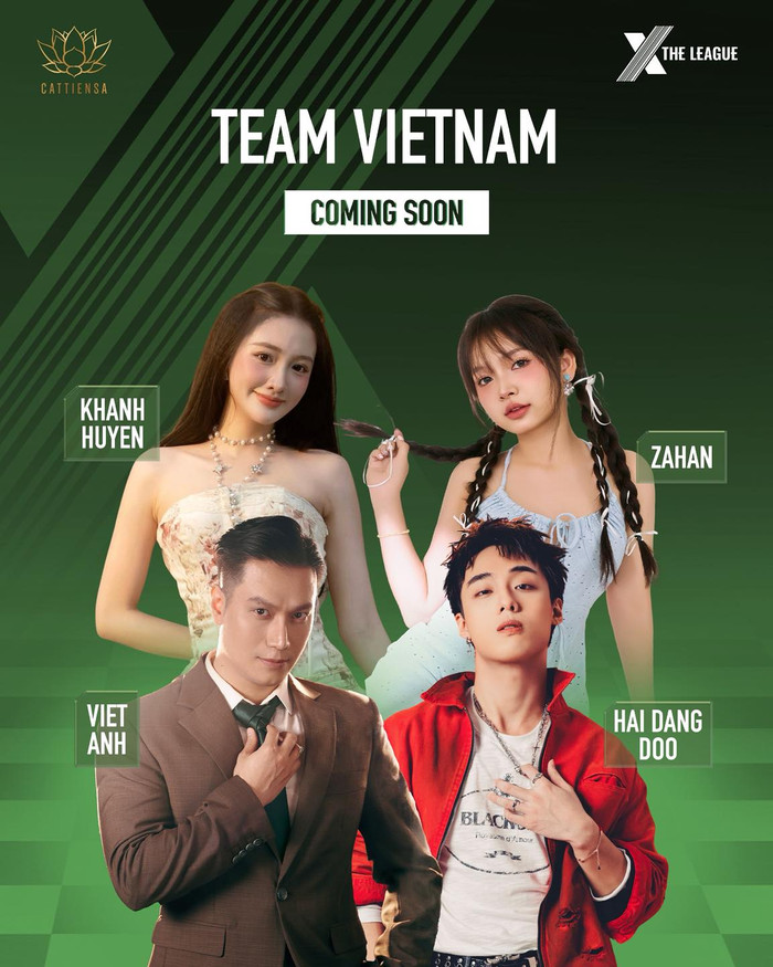 Đội hình của team Việt Nam tại X THE LEAGUE, hứa hẹn là nhân tố thú vị tại “cuộc đua”.
