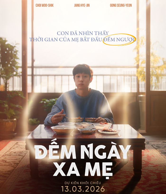 Đêm Ngày Xa Mẹ với sự góp mặt của Choi Woo Shik vươn lên vị trí top 2 phòng vé Việt, ghi nhận hiệu suất lấp đầy ghế ấn tượng dù suất chiếu hạn chế. - Ảnh: NSX