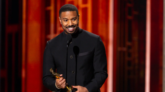 Michael B. Jordan giành giải Nam chính xuất sắc với phim Sinners (Ảnh: NBC)
