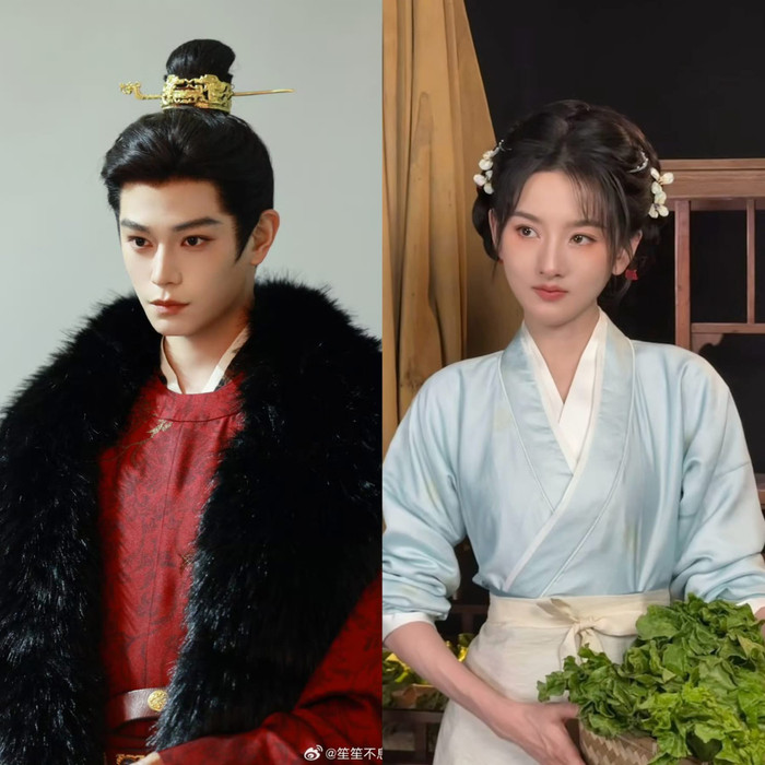 Đinh Vũ Hề và Tống Tổ Nhi lần đầu kết đôi trong Tư Cung Lệnh (Ảnh: Weibo).