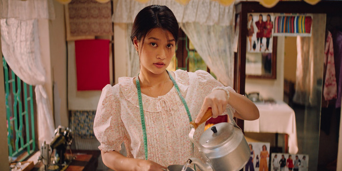 Đoàn Thiên Ân để mặt mộc khi quay phim cho phù hợp với nhân vật.