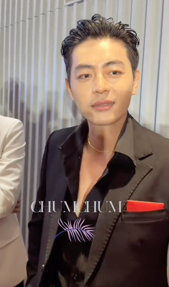 Quốc Huy tiết lộ phản ứng của vợ trước cảnh diễn thả thính Lê Phương (Ảnh: Chụp màn hình TikTok ChumChum).