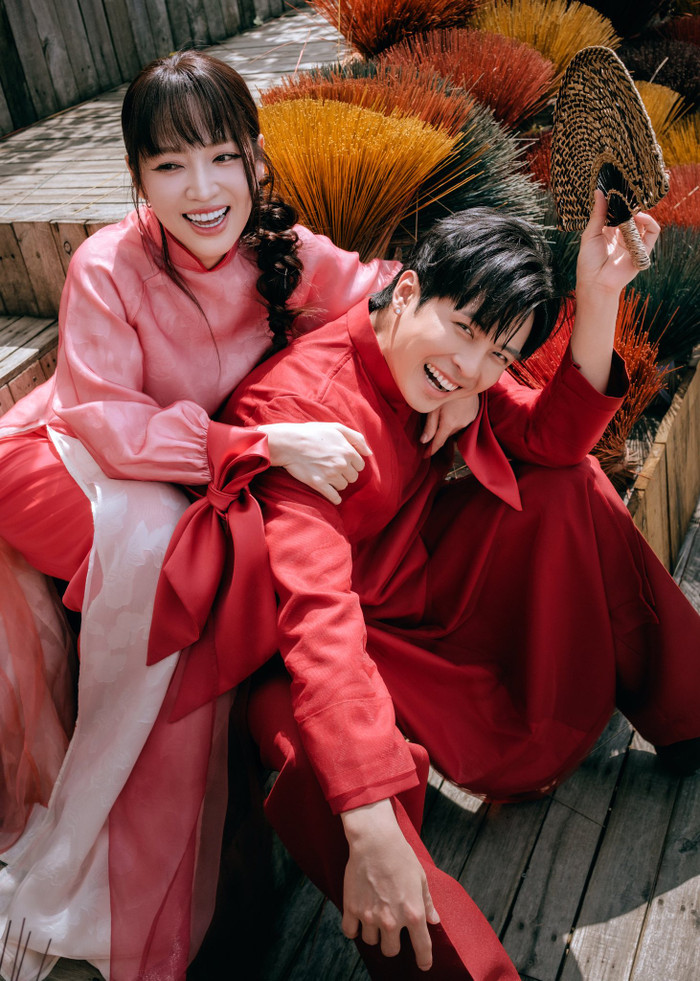 Puka và Gin Tuấn Kiệt đang có cuộc sống hôn nhân êm ấm, hạnh phúc. Ảnh: FBNV