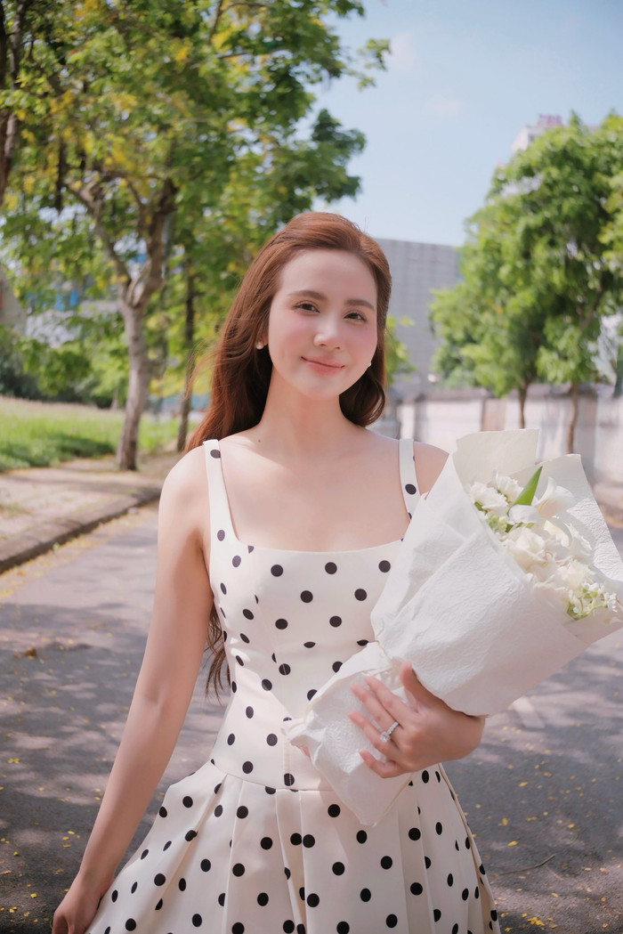 Lần gần đây nhất Huyền Lizzie xuất hiện trên màn ảnh nhỏ là từ khi đóng chính phim Cách em 1 milimet. Ảnh: FBNV