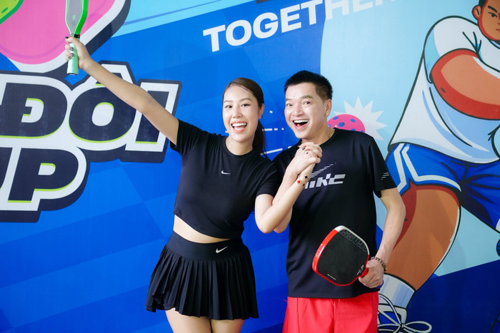 Nghệ sĩ Quang Minh và người bạn đời có sở thích đồng điệu trong cuộc sống đời thường. Ảnh: FBNV