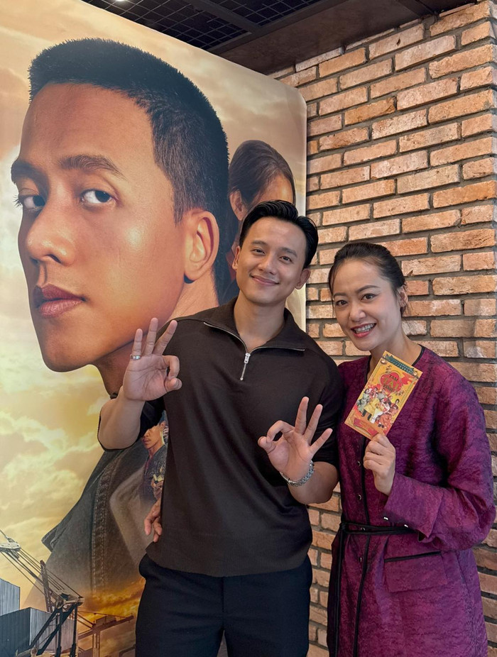 Nữ nghệ sĩ cùng đạo diễn kiêm diễn viên Mai Tài Phến.