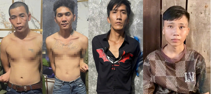 Các đối tượng Nguyễn Thành Nhân, Nguyễn Huỳnh Đức, Trương Quang Sáng và Đặng Vĩnh Thái (Từ trái sang phải).&nbsp;