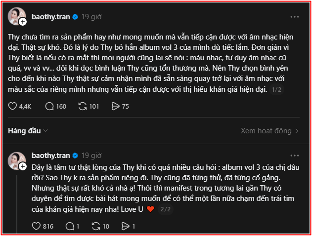 Quyết định từ bỏ gây tiếc nuối của Bảo Thy Ảnh 2