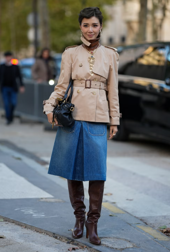 Cách phối đồ sành điệu với bốt và quần jeans năm 2026 Ảnh 3