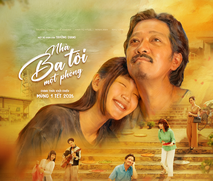 Nhà Ba Tôi Một Phòng của Trường Giang là bộ phim Tết đầu tiên rời rạp.