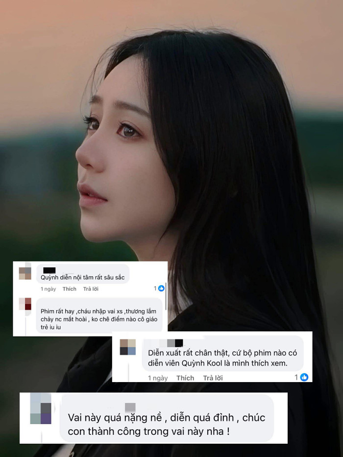 Một bộ phận khán giả khác dành lời khen cho nhân vật Thương mà Quỳnh Kool đã thể hiện.