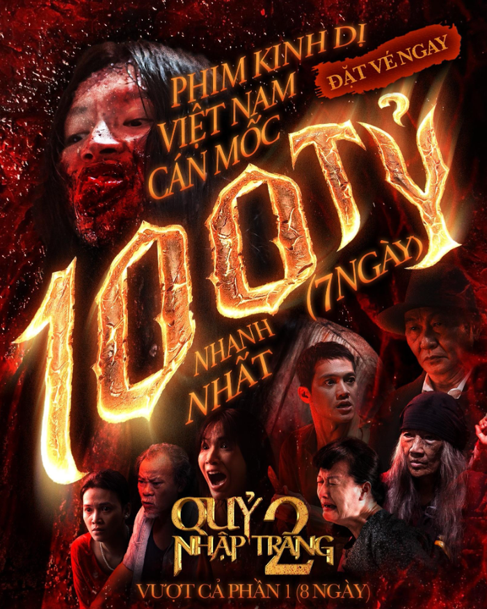 Quỷ nhập tràng 2 &nbsp;lập kỷ lục 100 tỷ sau 7 ngày