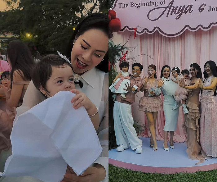 Nhật Kim Anh dẫn theo con gái đến chung vui tại tiệc thôi nôi của con gái Puka - Gin Tuấn Kiệt.
