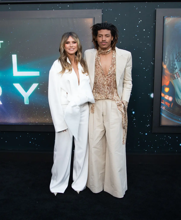 Siêu mẫu Heidi Klum và con trai.