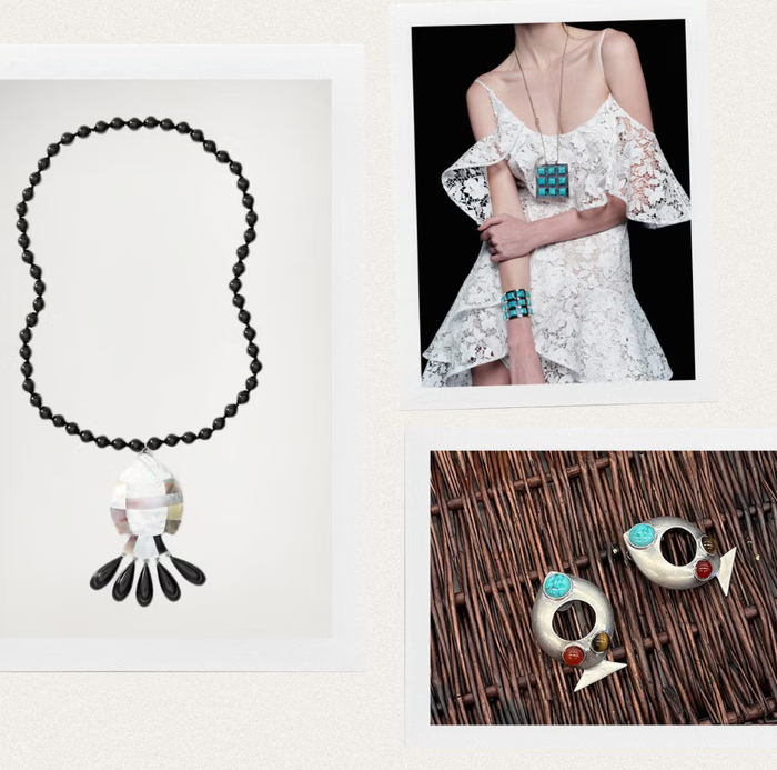 Julietta và Moda Operandi hợp tác tạo nên bộ trang sức mùa hè. Ảnh: Harpers Bazaar