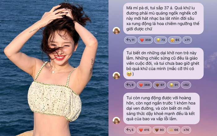 Tóc Tiên trải lòng với người hâm mộ trên kênh chat Instagram. Ảnh: IGNV